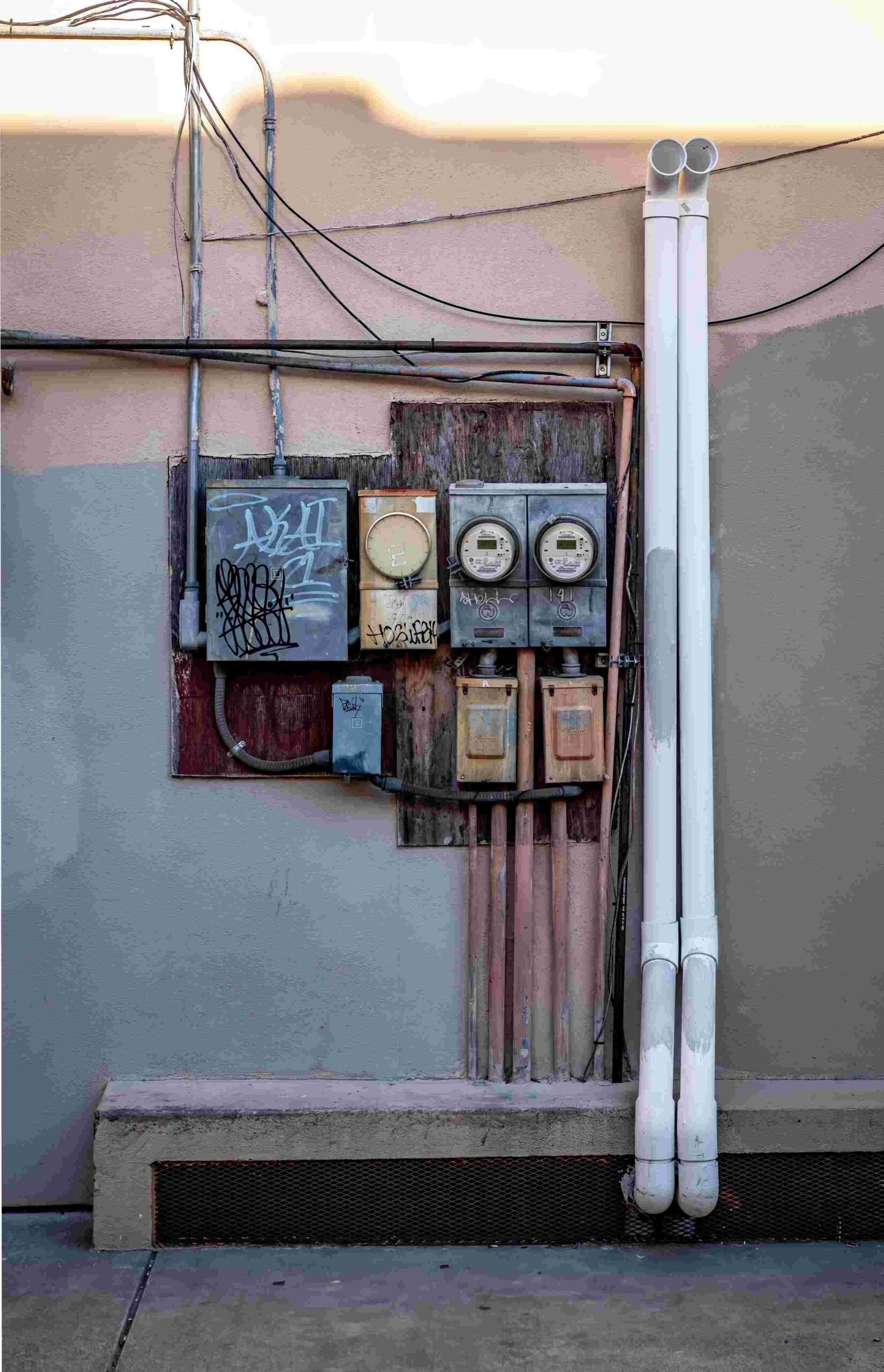 Exterior electrical meters and service equipment in West Palm Beach, FL